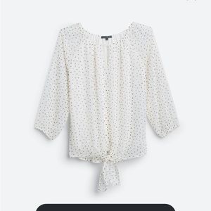 West Kei Elorna tie-front blouse NWT sz L